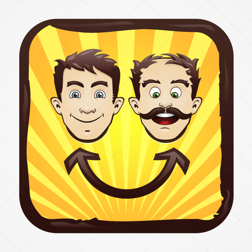 icon or button design for Face Shuffler Design by pixaroma