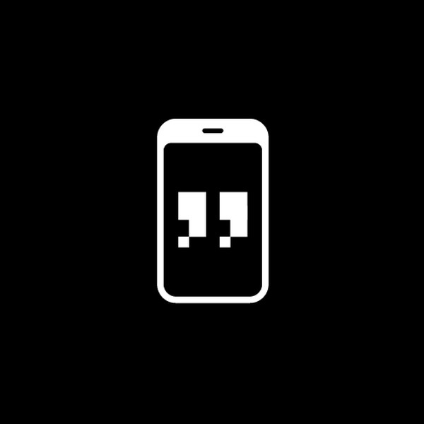 Simple Minimalist Design for "phone thoughts"