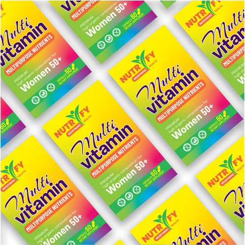 Diseño de Design a premium packaging for Multivitamin for women 50+ brand for Nigerian Consumers de ve_sta