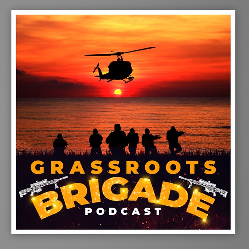 Cover Art for Military Veteran Podcast Design by The Cloud Digital