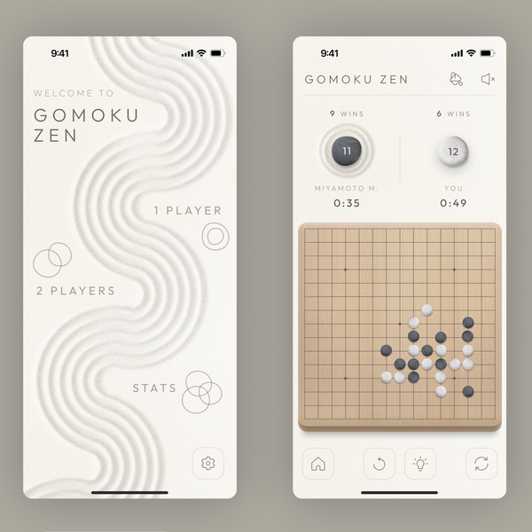 Design by Pixel Anarchy titled "Gomoku Zen Game"