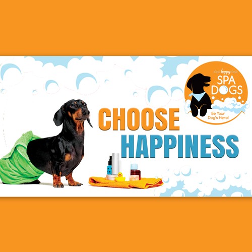 Choose Happiness Banner Design Design by The Cloud Digital