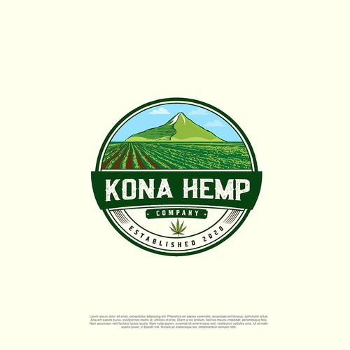 Kona hemp company logo contest Design by pixelgrapiks