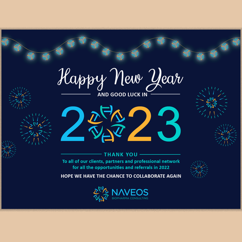 2023 Happy New Year eCard Ontwerp door Prakriti_S