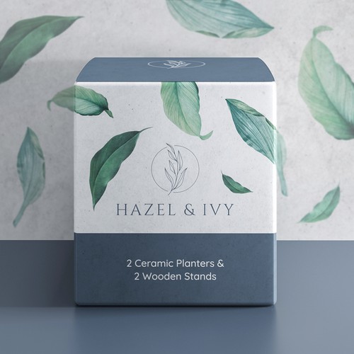 High end mid century modern planter and stand elegant box design Design by Viktoria Psychoula