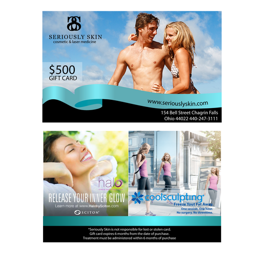 Holiday gift card design for a Cosmetic Medicine practice Design by Noraunik