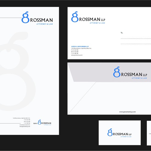 Help Grossman LLP with a new stationery Design by krishna_designer