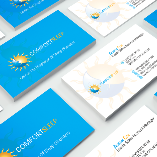 Comfort Sleep Business Card Business Card Contest 99designs