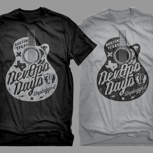 DevOps Days Unplugged - Create a rock band Unplugged tour style shirt Réalisé par rainz16