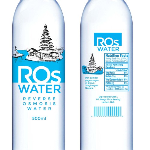 Design a Mineral Water Bottle Label Réalisé par neoflexdesign