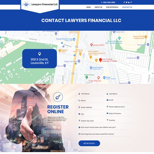Debt Collection Website Design by Creative GS