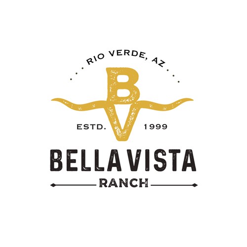 Western Logo design for Horse Ranch. Will be printed on hats shirts and used as a sponsor events Design by 'OUM'