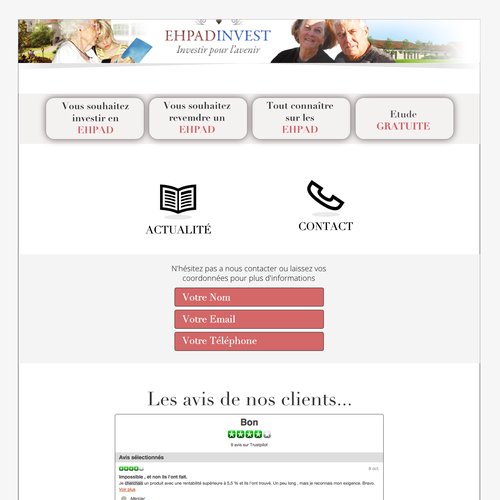 Landing page design contest entry by guestandguest