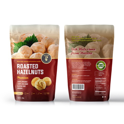 Create a great product package for Aznut hazelnuts Réalisé par UniqueHub