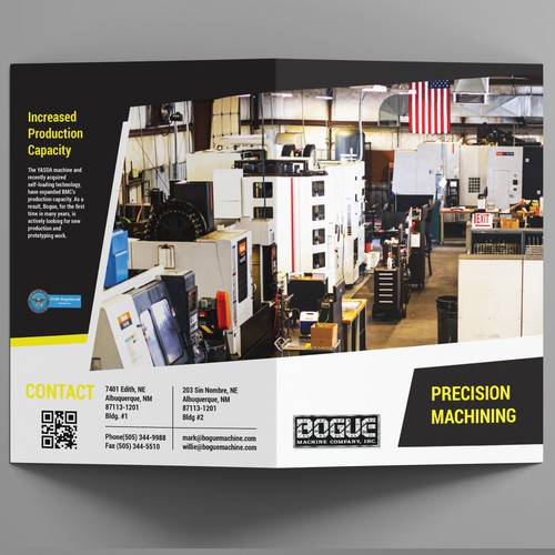 Machine Shop Needs a Great Selling Tool for Boring Industry Types! Design by RicardoRS