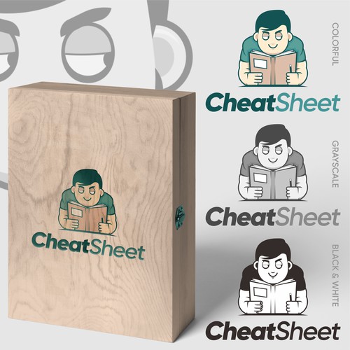 Unique descriptive combo mascot Logo that embodies the action of cheating on a test & shortcuts Design von DevDevit   ★ ★ ★ ★ ★