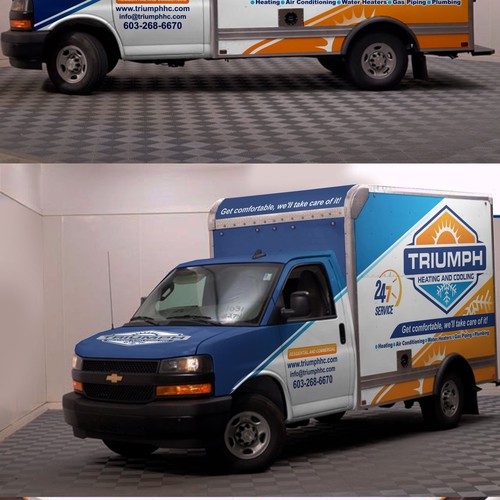 HVAC Van Wrap Design by victims