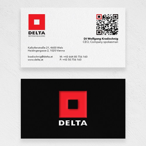 DELTA Business Card Relaunch-ontwerp door PNX Graphics