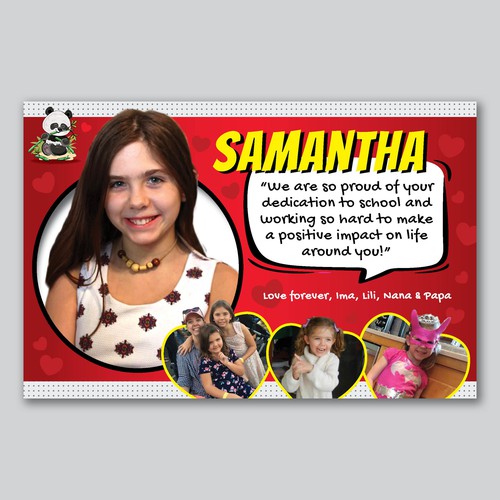 Vibrant and Fun Student Dedication Page Design by Bluebubble