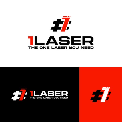 Please design the best logo for consumer laser industry for "1 Laser" Design by Rizz Visual