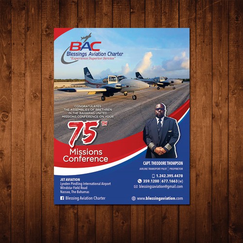 Dynamic Aviation Flyer Design by Paull.designs