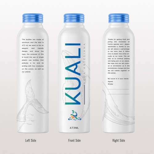 Water bottle design!! Lets be disruptive and elegant Design by Creative- Jiniya.