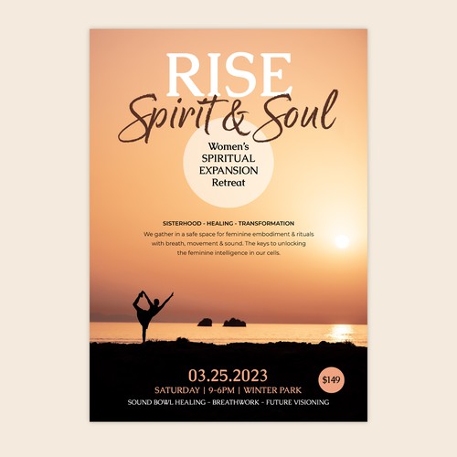 Spiritual Retreat Flyer Design by Patricia Hunt