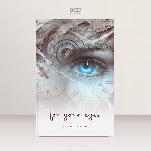 for your eyes- poetry and journal book cover Design by BCD∞