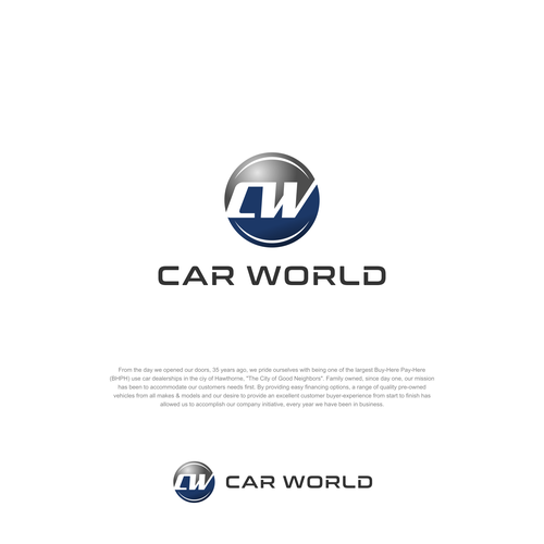 We need a POWERFUL logo for the largest Automotive Dealership In Los Angles!!!! Design by crapit