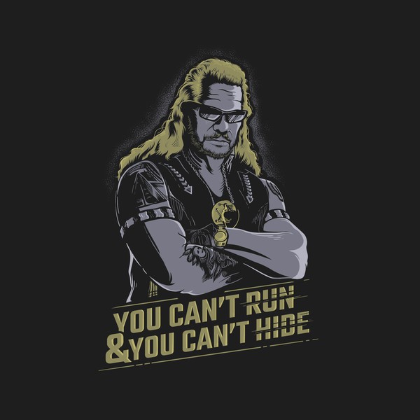 Design by QyuGraphics titled "Bounty Hunter T-Shirt Design"