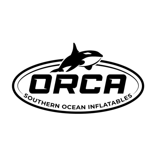 Boat brand logo  ORCA by SOUTHERN OCEAN INFLATABLES Design von AlarArtStudio™