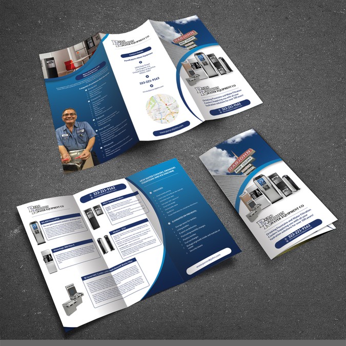 Tri-fold brochure for hipster water cooler company | Brochure contest