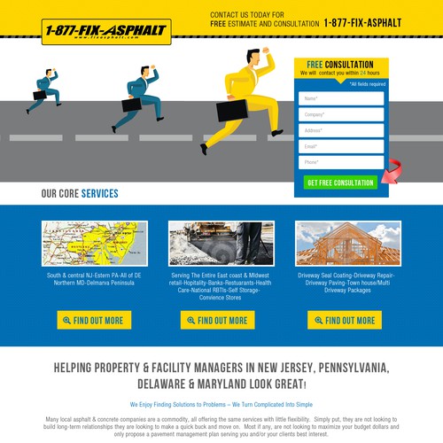 Landing Page Diseño de Vebiz Solutions
