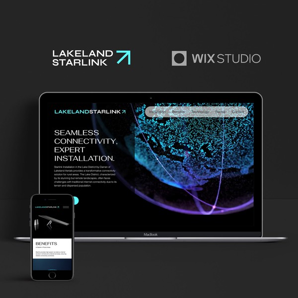 Wix Studio based website for Lakeland Starlink Installations