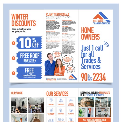 Design a Powerful New Flyer for Best Local Trades & Services Design by Muhammad Shahrooz