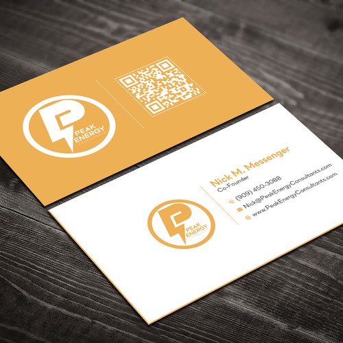 Modern Business Card Design for Electric Energy and Solar Company Design by Brandmaker artist