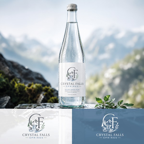 Design by artefacti titled "Premium Mountain Spring Water Brand Identity"