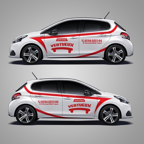 Simple Classy car design for a company that teach people how to drive Design by Priyo