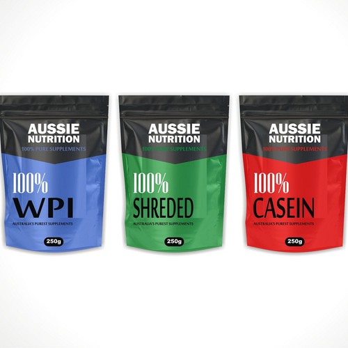 Aussie Nutrition supplement range needs new packaging! Design réalisé par princess.thania