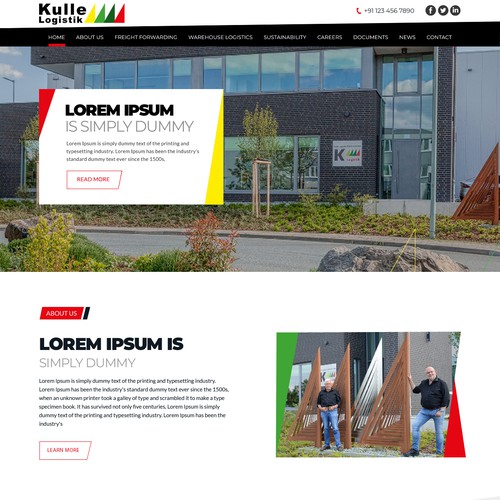 Web page design contest entry by Dreams Designer