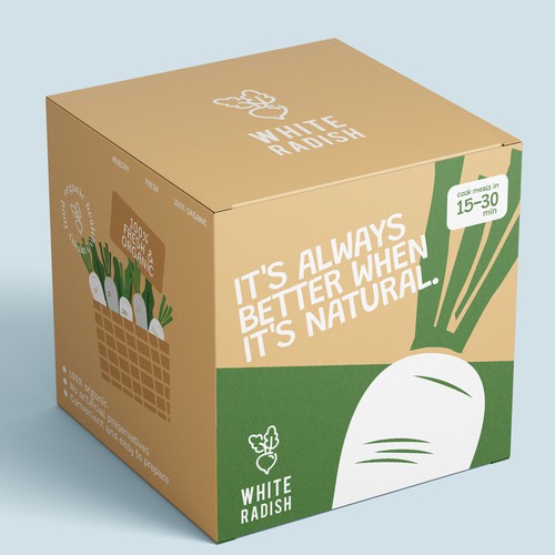 WHITE RADISH-meal prep box Design by heli☀sentris