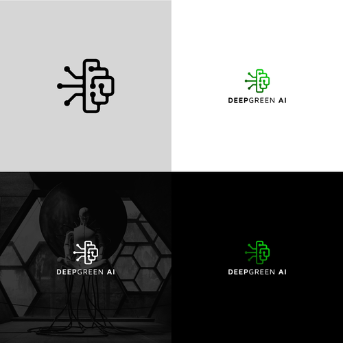 Blockchain AI logo v2.0 redesign Design by Jezzqueen