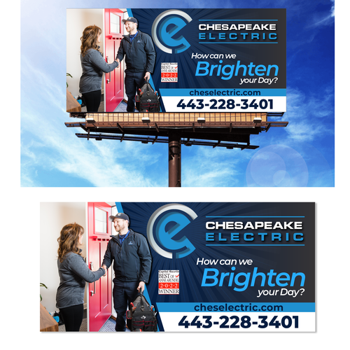 Chesapeake Electric Billboard Design by ✨B O T S™✨