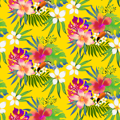 Tropical Fabric Print - Textile Designers & Illustrators Los Angeles fashion brand needs your designs Design by ash00 Designs