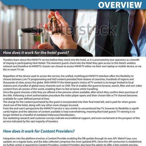 Create a corporate B2B brochure design Design by V.M.74