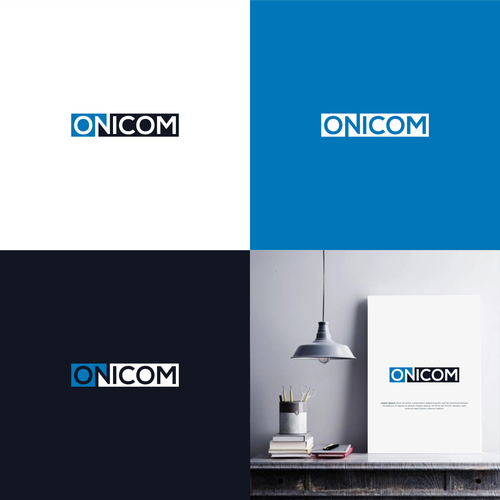 Create a modern, elegant, and professional logo for Onicom Design by DSGNESIA™