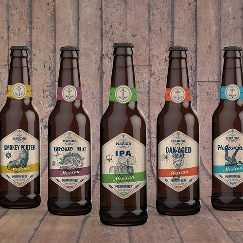 Create a vintage and timeless beer label for an up and coming mexican craft brewery! Design by gotza ✨