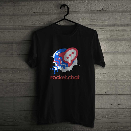 New T-Shirt for Rocket.Chat, The Ultimate Communication Platform! Design by outinside.