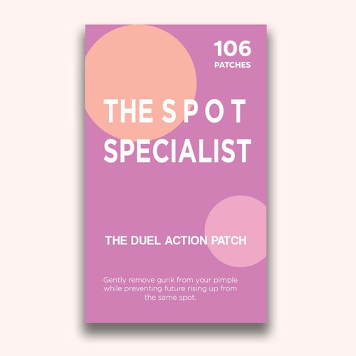 Pimple Patch PACKAGING to appeal to FEMALE BEAUTY user Design by 04kk graphics