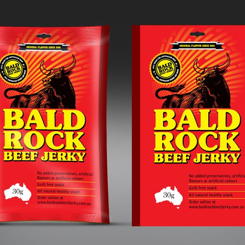 Beef Jerky Packaging/Label Design Design by Rumon79